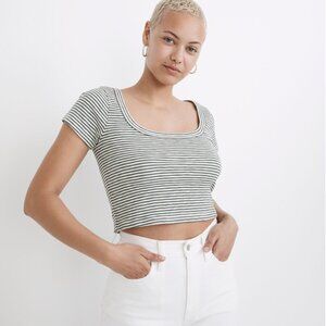Madewell Westville Crop Tee - Size M